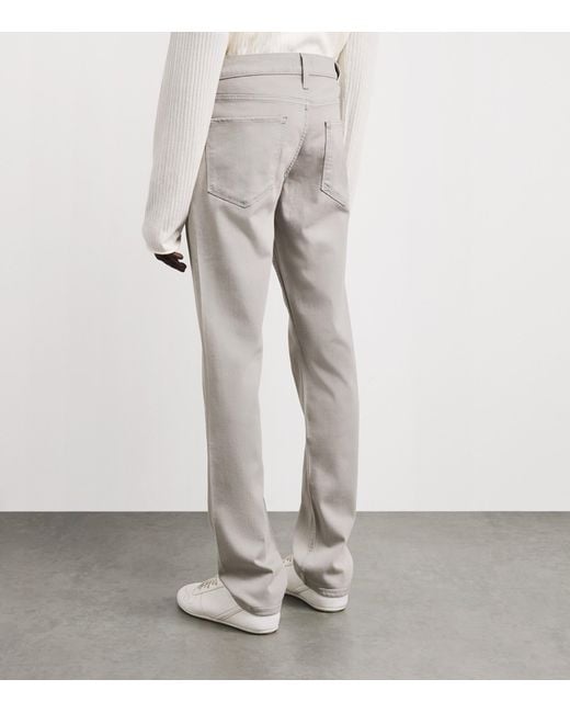 PAIGE Gray Federal Slim-Straight Jeans for men