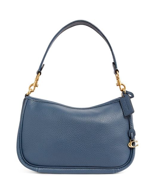 COACH Blue Leather Cary Shoulder Bag
