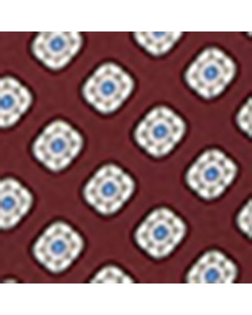 Saint Laurent Red Silk Floral Cravat for men