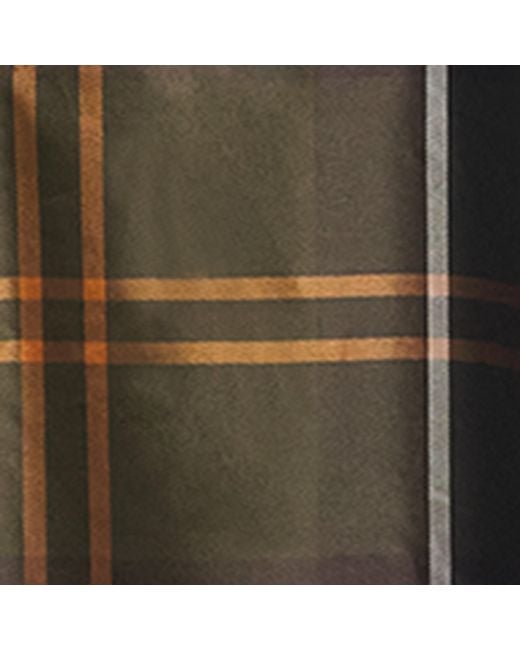 Barbour Black Tartan Showerproof Poncho for men