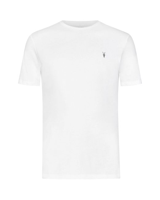 AllSaints White Brace Cotton T-shirt for men