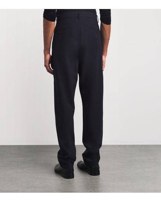 Aspesi Blue Straight Trousers for men