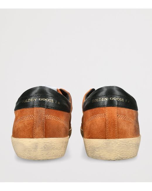 Golden Goose Deluxe Brand Brown Suede Super Star Sneakers for men