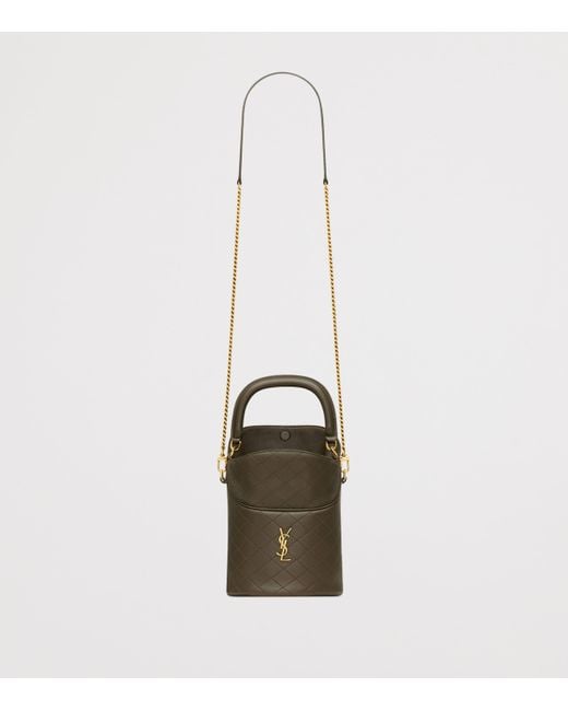 Saint Laurent Green Gaby Bucket Bag