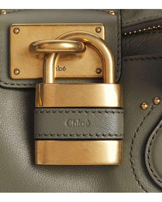 Chloé Metallic Leather Paddington Shoulder Bag