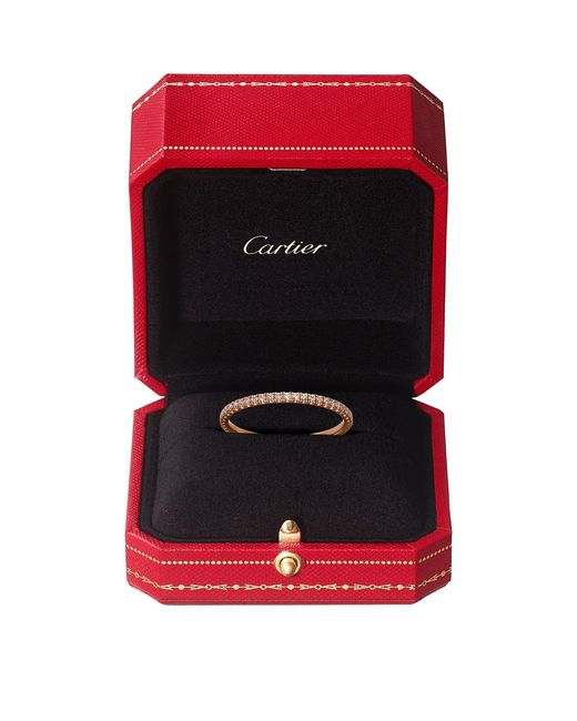 Cartier Brown Rose Gold And Diamond Étincelle De Wedding Band