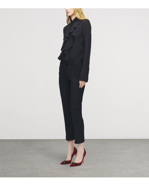 McQueen Blue Cropped Trousers