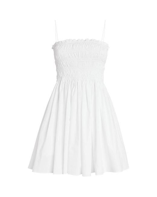 Matteau White Organic Cotton Mini Dress