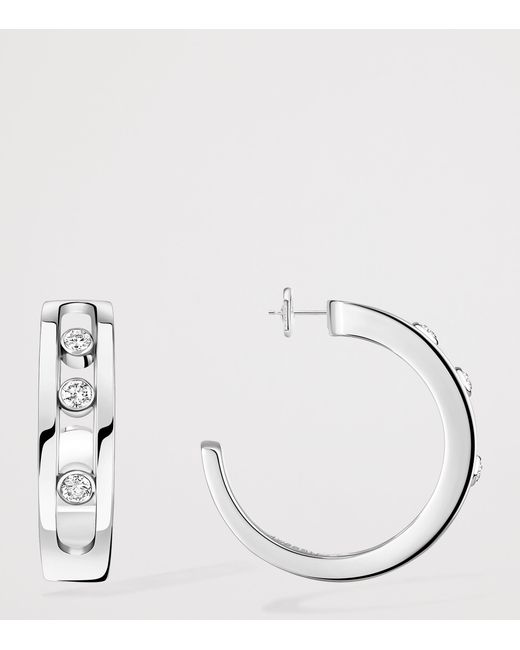 Messika Metallic Move Classique And Diamond Hoop Earrings