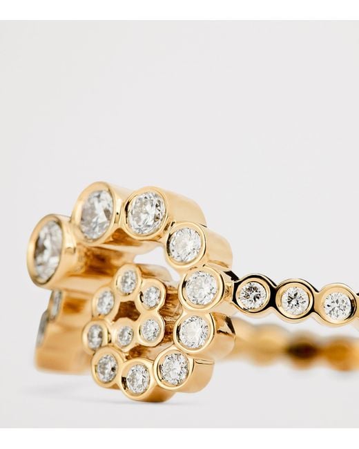 Sophie Bille Brahe Metallic And Diamond Rêve Escargot Ring
