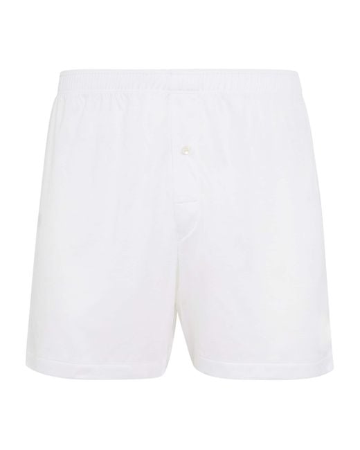 Zimmerli of Switzerland White 252 Royal Classic Boxers for men