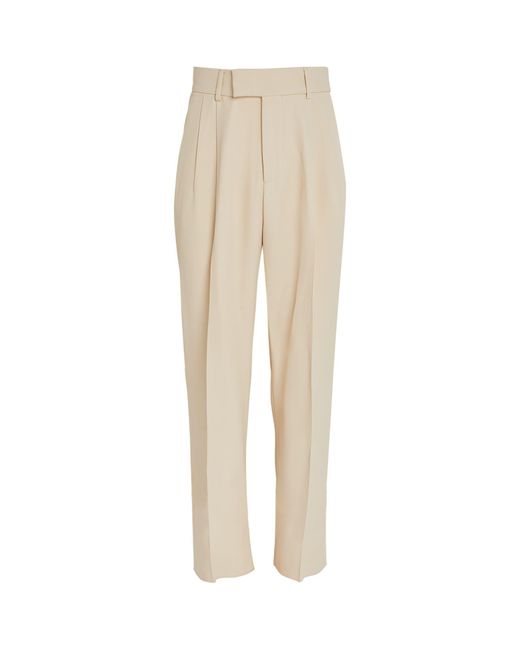 Amiri Natural Double-pleat Trousers for men