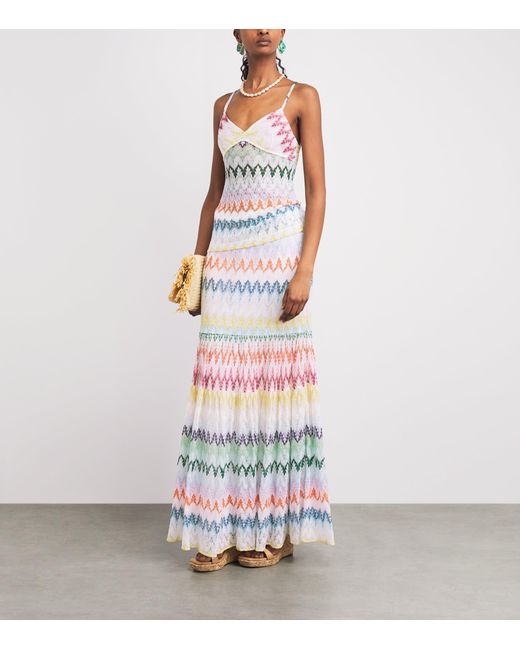 Missoni Multicolor Metallic Zigzag Cami Top