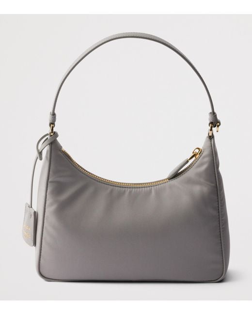 Prada Gray Re-Nylon Re-Edition 2005 Shoulder Bag