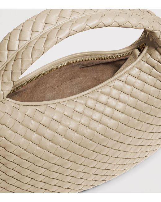 Bottega Veneta Metallic Small Leather Veneta Top-Handle Bag