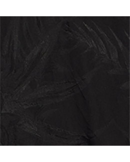 Balenciaga Black Silk Foliage Pattern Shirt