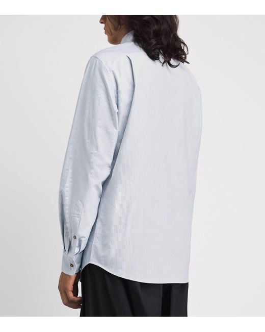 Vivienne Westwood Blue Organic Cotton Two-Button Krall Shirt for men