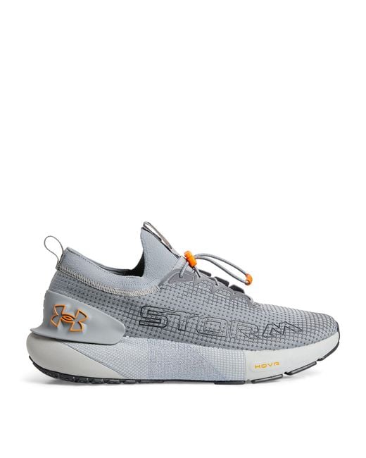 Under Armour Gray Hovr Phantom 3 Storn Trainers for men