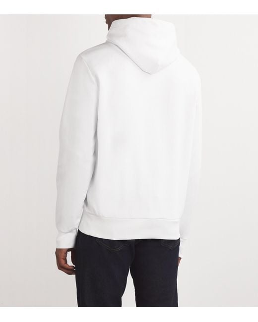 Polo Ralph Lauren White Chain Logo Hoodie for men