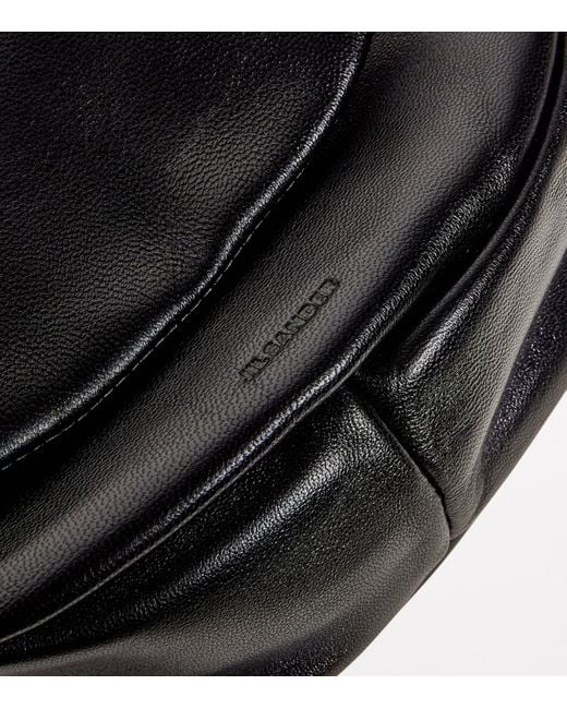 Jil Sander Black Leather Sphere Top-Handle Bag