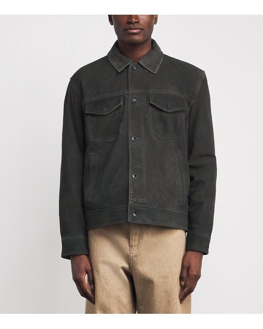 Rag & Bone Black Goat Suede Jacket for men