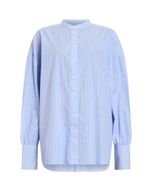 AllSaints Blue Stripe Ana Shirt