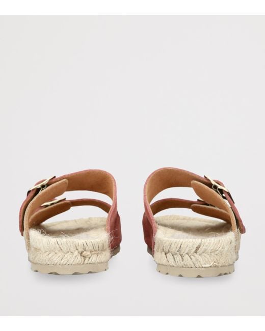 Manebí Pink Suede La Havana Sandals