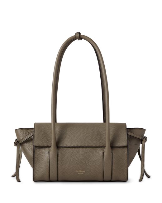 Mulberry Gray Mini Leather Soft Bayswater Shoulder Bag