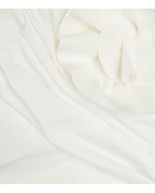 Maygel Coronel White Floral-applique Orinoco Maxi Dress