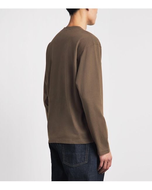 Stone Island Brown Ghost Piece Long-Sleeve T-Shirt for men