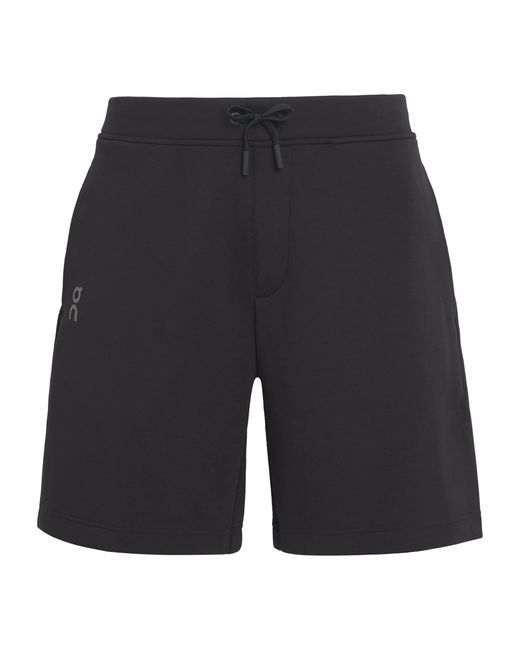 On Shoes Black Focus Tech Shorts for men