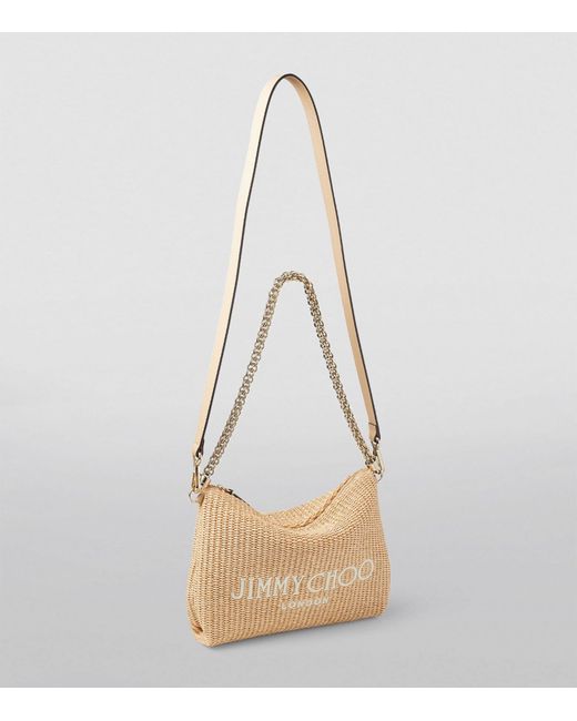 Jimmy Choo Natural Logo Callie Clutch Bag
