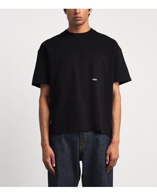 Represent Black Cotton Micro Owners Club T-Shirt for men