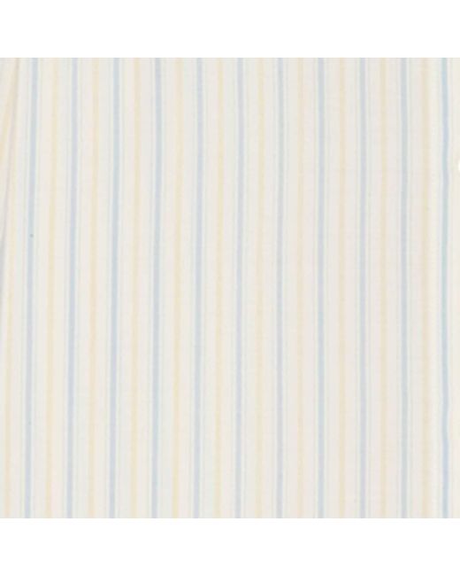 Burberry White Silk-Cotton Stripe Shirt