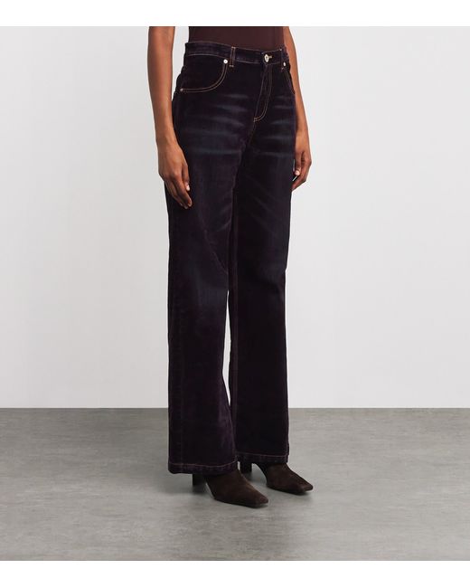 Eleventy Blue Velvet Trousers