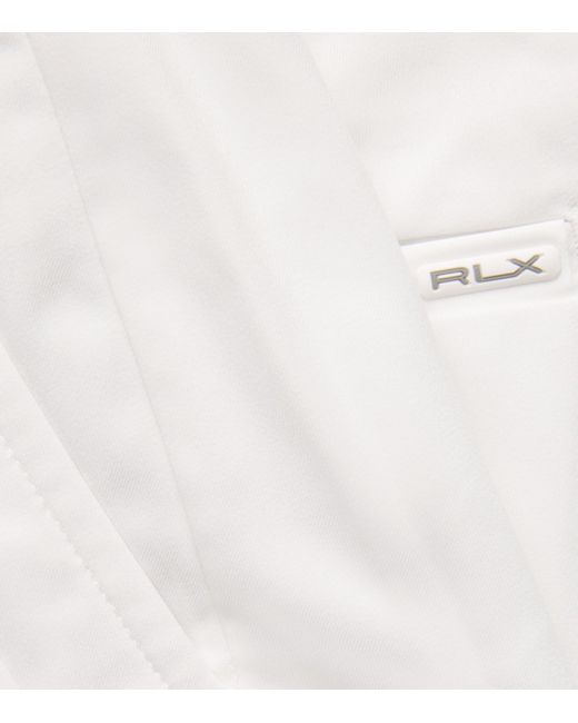 Ralph Lauren White Performance Twill Slim Shorts for men