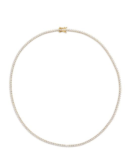 Harrods Metallic And Diamond Tennis Necklace