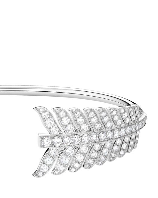 Boucheron White And Diamond Nature Triomphante Flèche Bracelet
