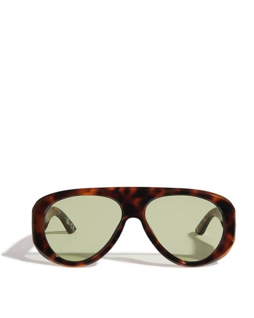 Le Specs Green Dream Boat Aviator Sunglasses