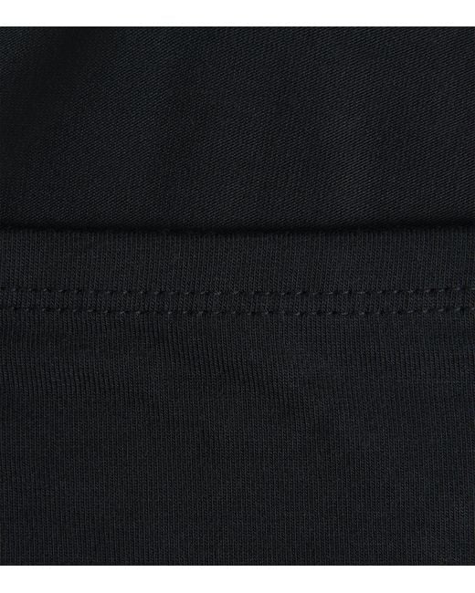Skims Black Smooth Layers Off-The-Shoulder Top