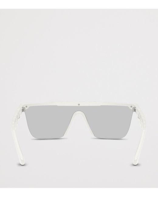 Burberry Gray Injected Be4480D Rectangle Sunglasses