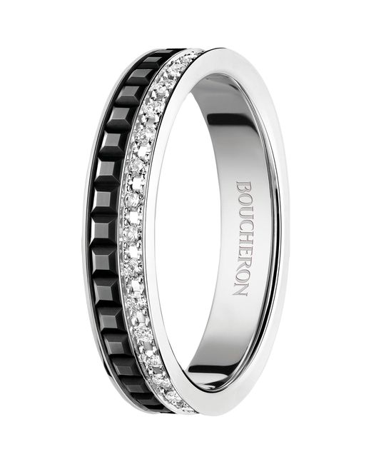 Boucheron Metallic And Diamond Quatre Edition Wedding Band
