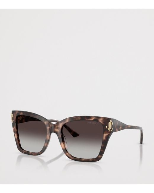 Jimmy Choo Brown Acetate Jc5012 Square Sunglasses for men