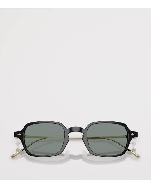 Giorgio Armani Gray Rectangle Sunglasses for men