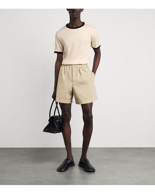 Sandro Natural Cotton Retro Logo T-Shirt for men