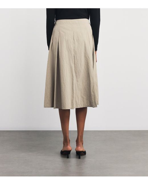 MAX&Co. Natural Midi Wrap Skirt