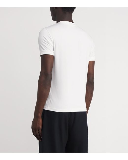 Giorgio Armani White Crew-Neck T-Shirt for men