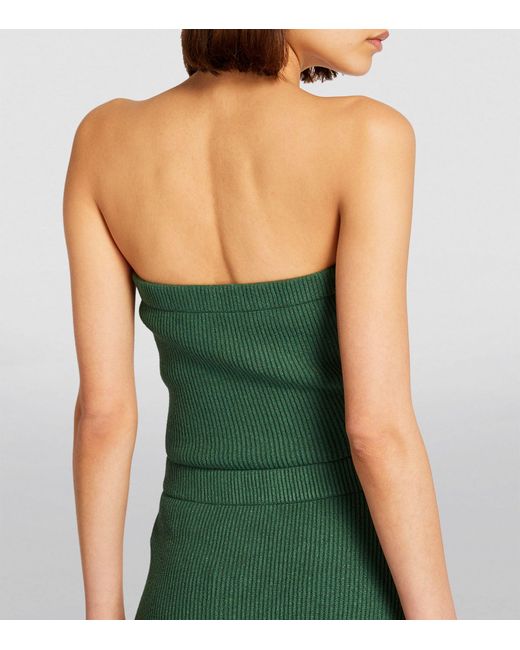 By Malene Birger Green Knitted Giovania Tube Top
