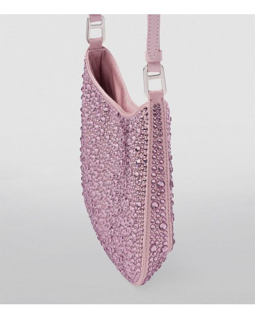 Prada Pink Embellished Cleo Shoulder Bag