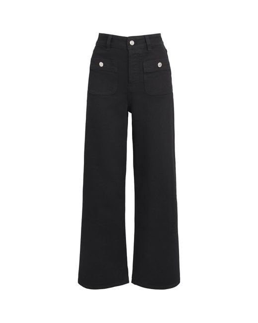 Maje Black Straight Jeans